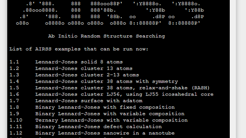 In-browser cloud-hosted AIRSS examples available