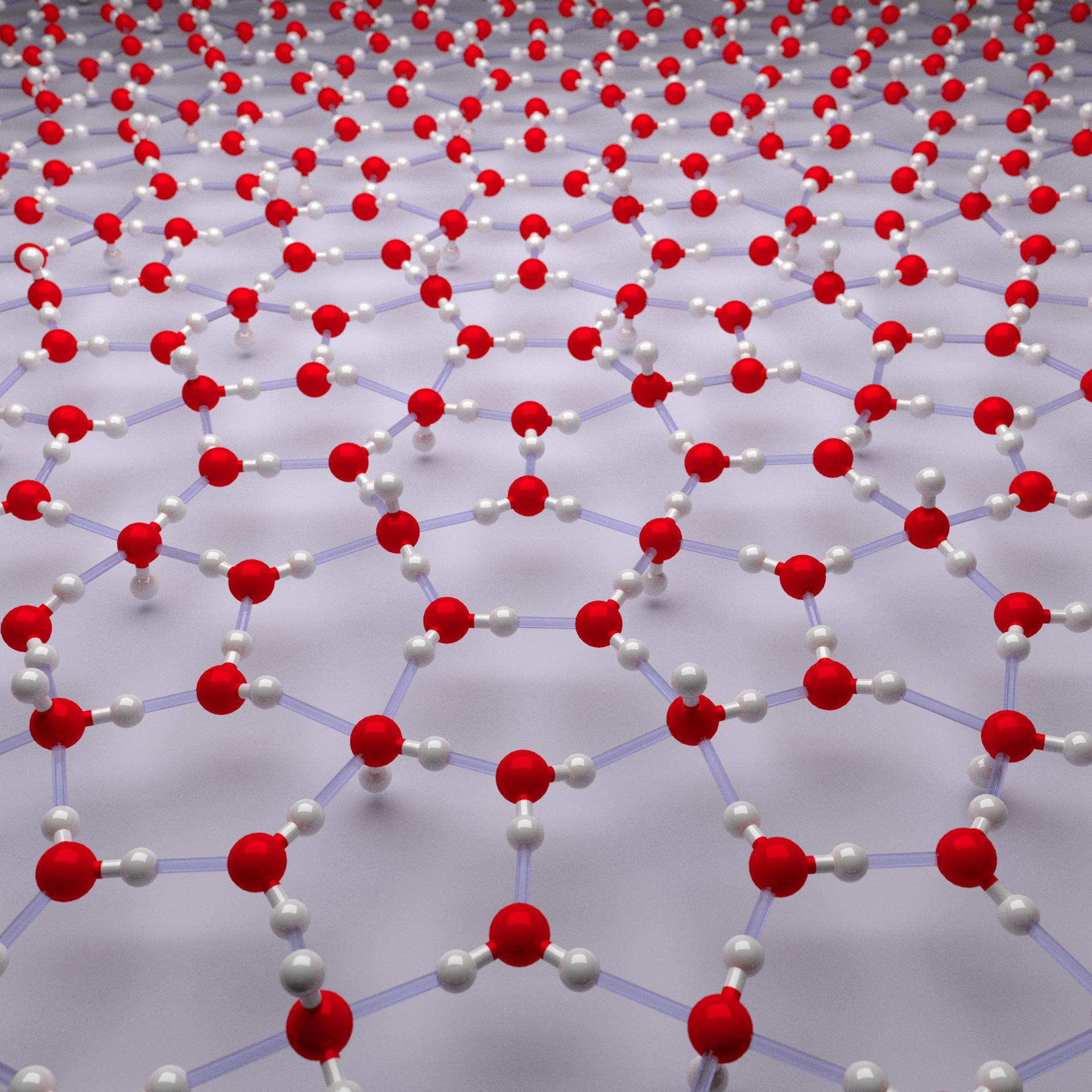 The structure of two-dimensional ice built purely from water pentagons. This space filling structure is made possible by arranging water molecules in a so-called Cairo tiling (CT) pattern. Two Dimensional Ice from First Principles: Structures and Phase Transitions