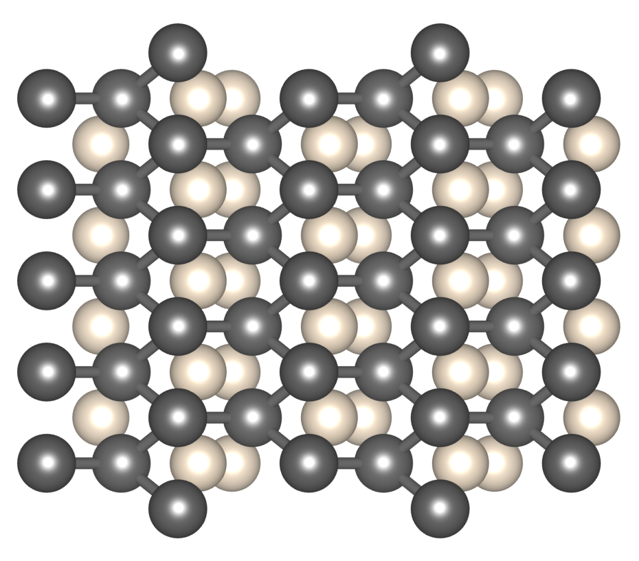 The FeHe compound, predicted to form at conditions to be found in the centre of Jupiter. At high temperatures, the helium sub-lattice melts before the iron, and becomes a super-ionic phase. Iron and helium get friendly under pressure